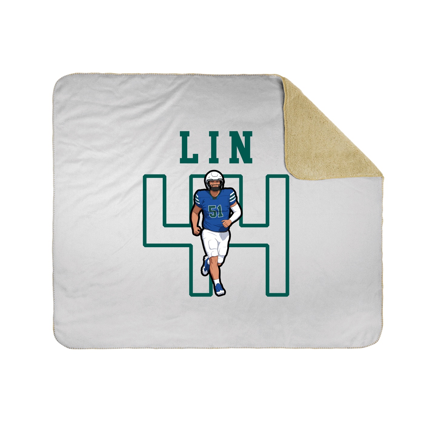 Throw Blanket — Shirsey in White
