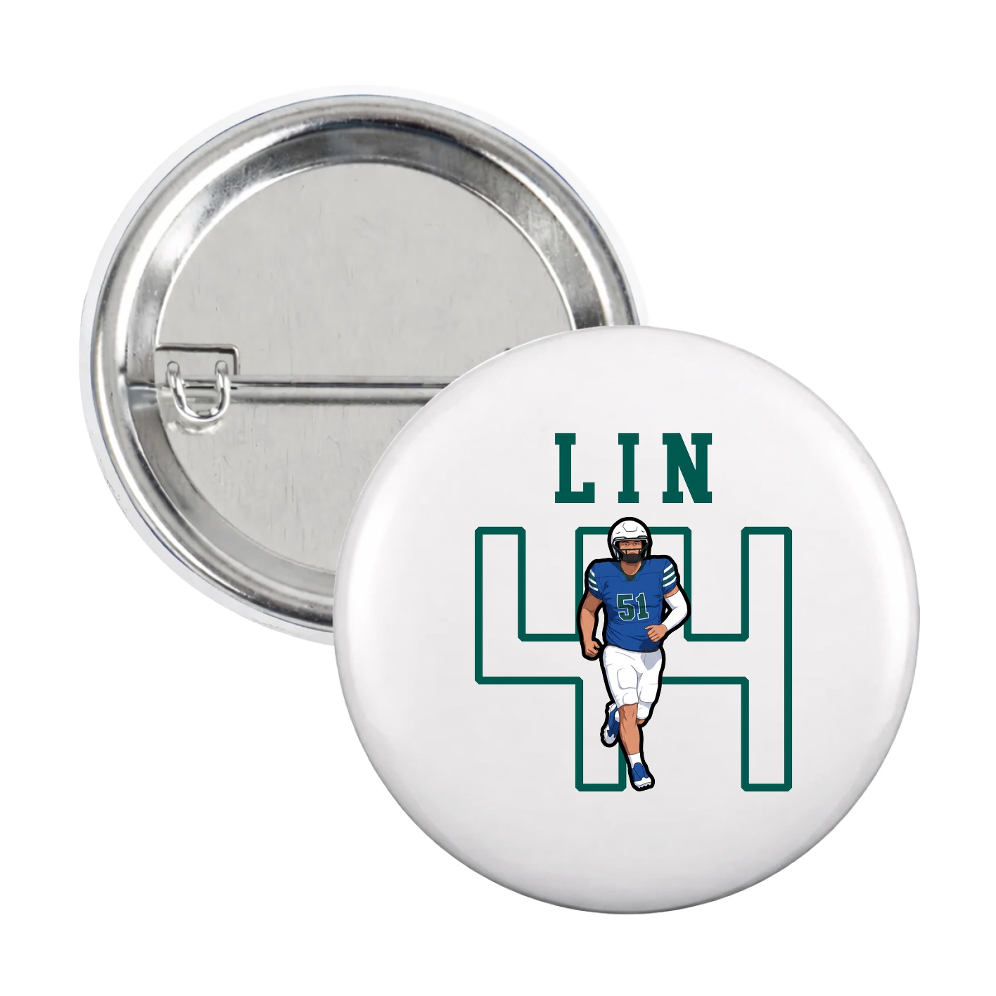 Game Day Button — Shirsey in White