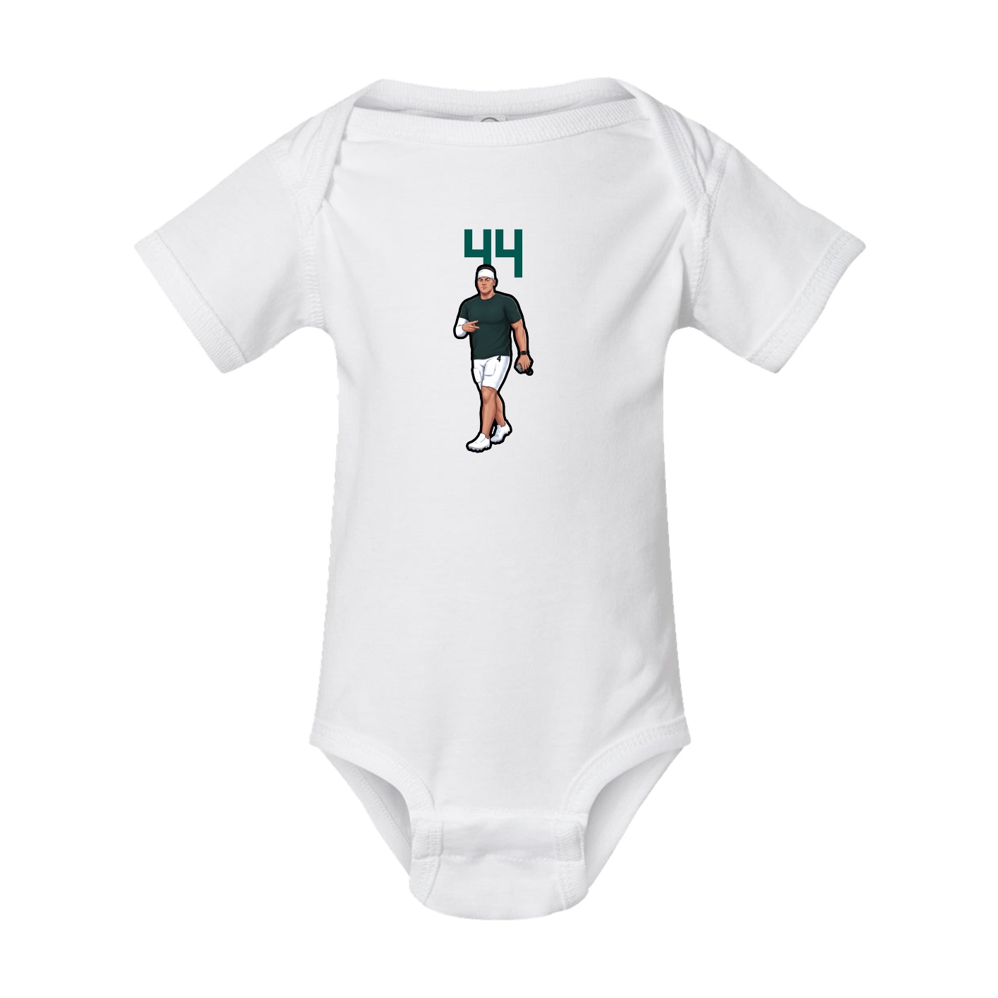 Baby Onesie — Number Top in White