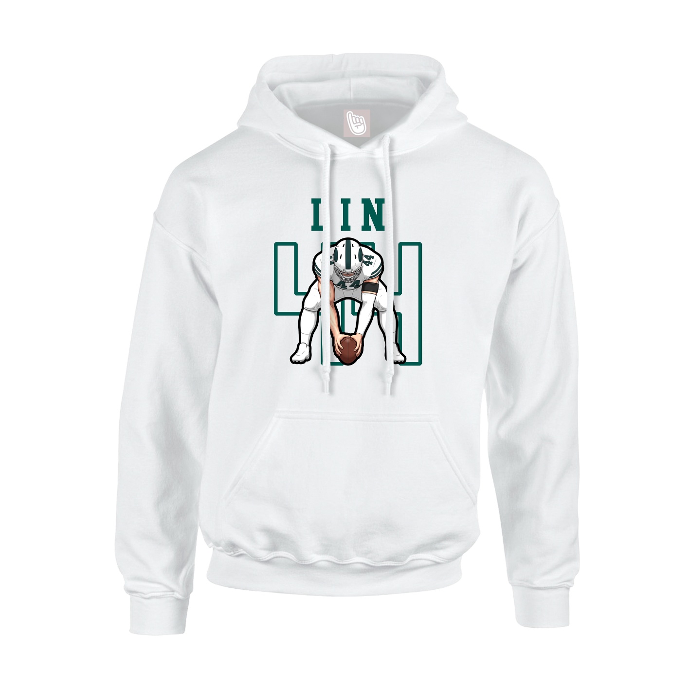 Hoodie — Shirsey in White