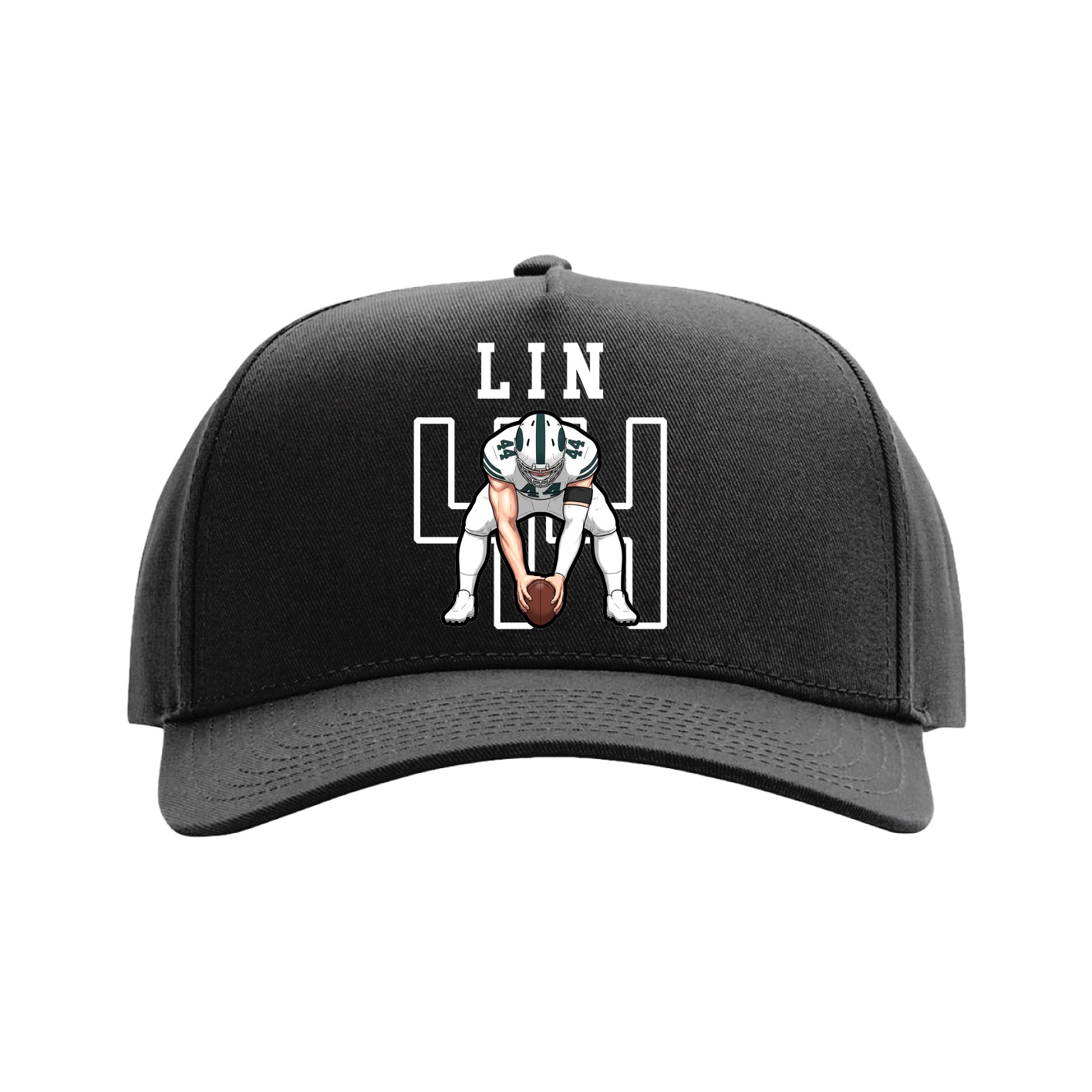 Full Fabric Five-Panel Champ Cap — Shirsey in Black