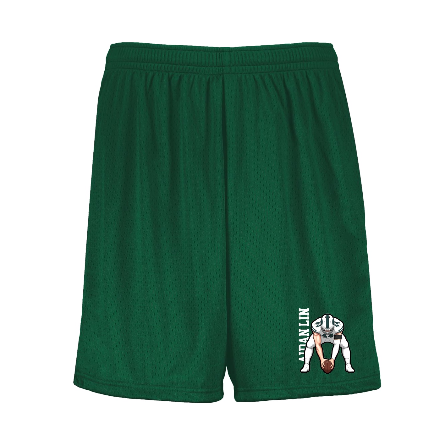 Shorts — Name Vertical in Green