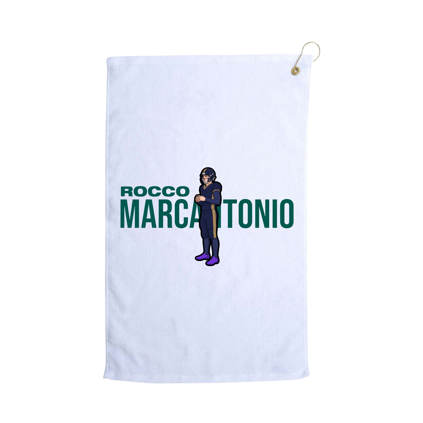 Golf Towel — Player Name in White
