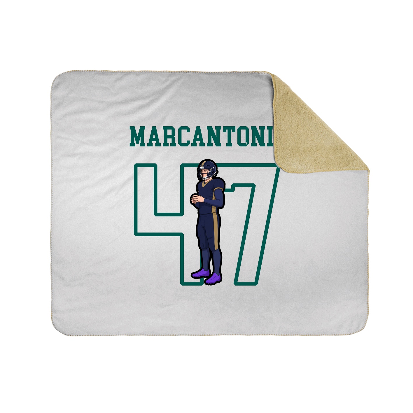 Throw Blanket — Shirsey in White