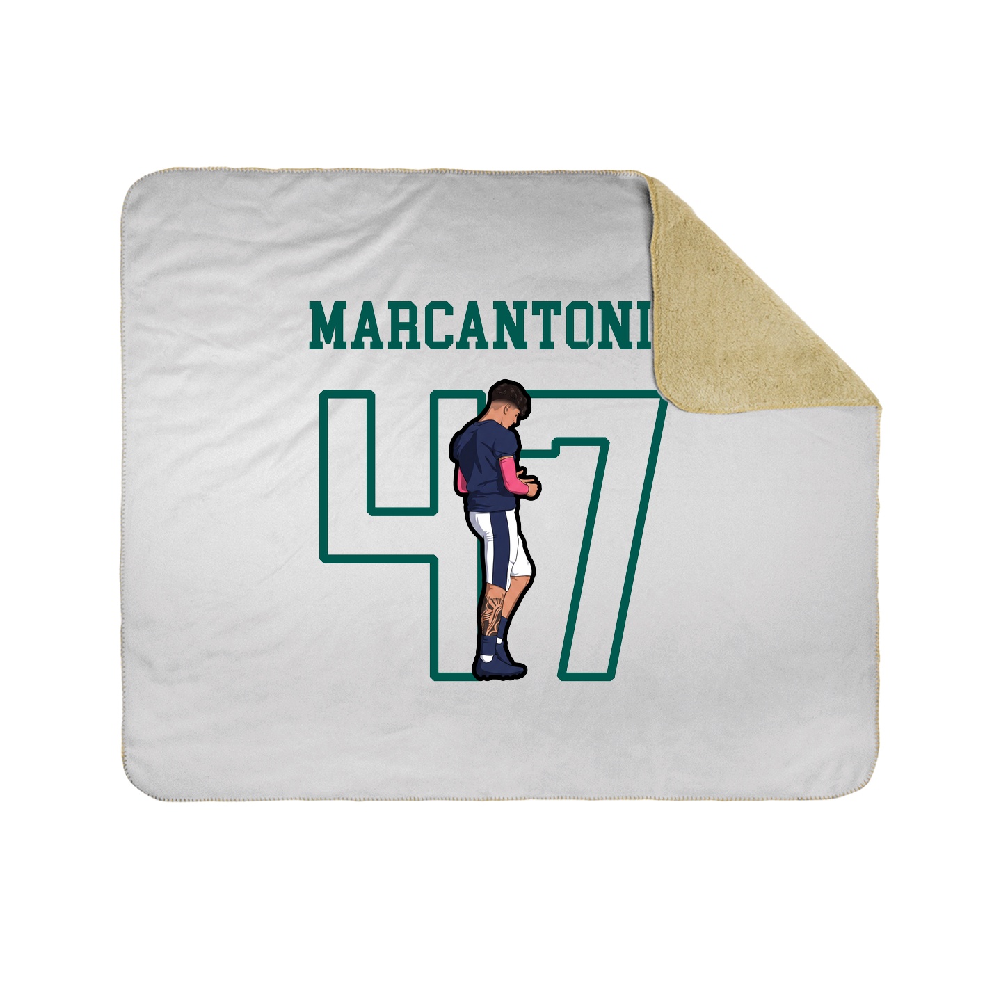 Throw Blanket — Shirsey in White