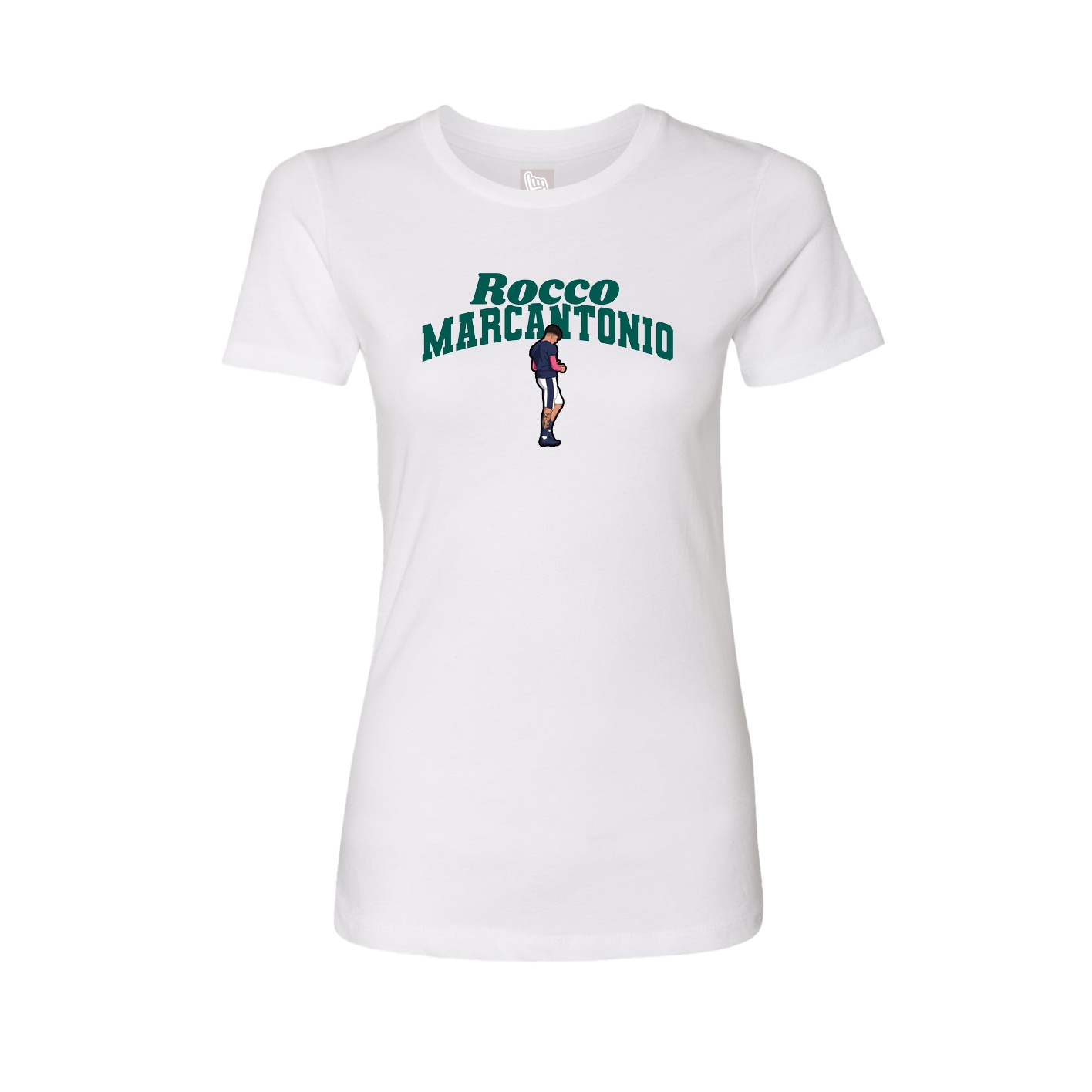 Womens Tee — Signature Arch in White