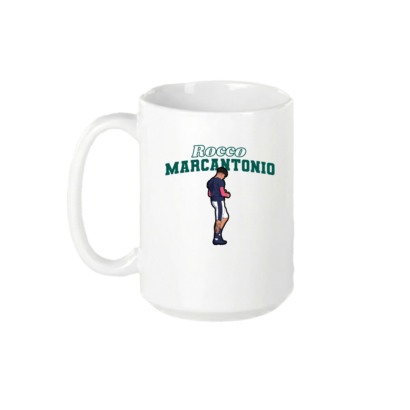 15oz Coffee Mug — Name Arch in White