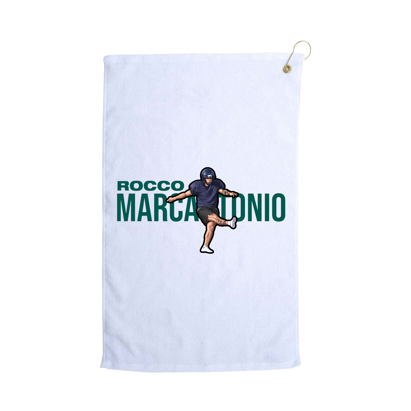 Golf Towel — Player Name in White