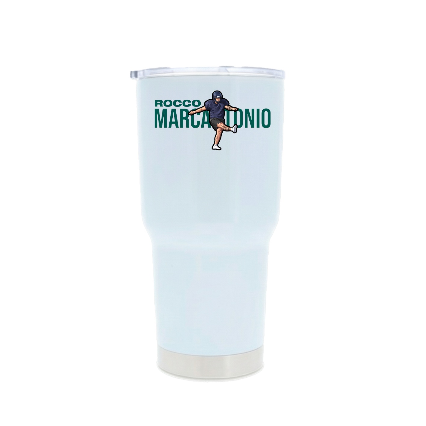 30oz Stainless Steel Tumbler — Player Name in White
