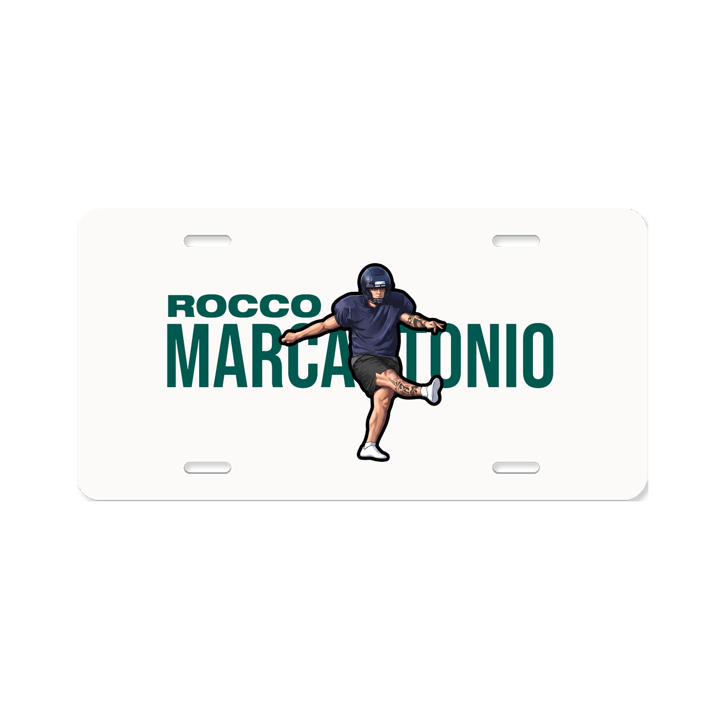 License Plate — Player Name in Classic