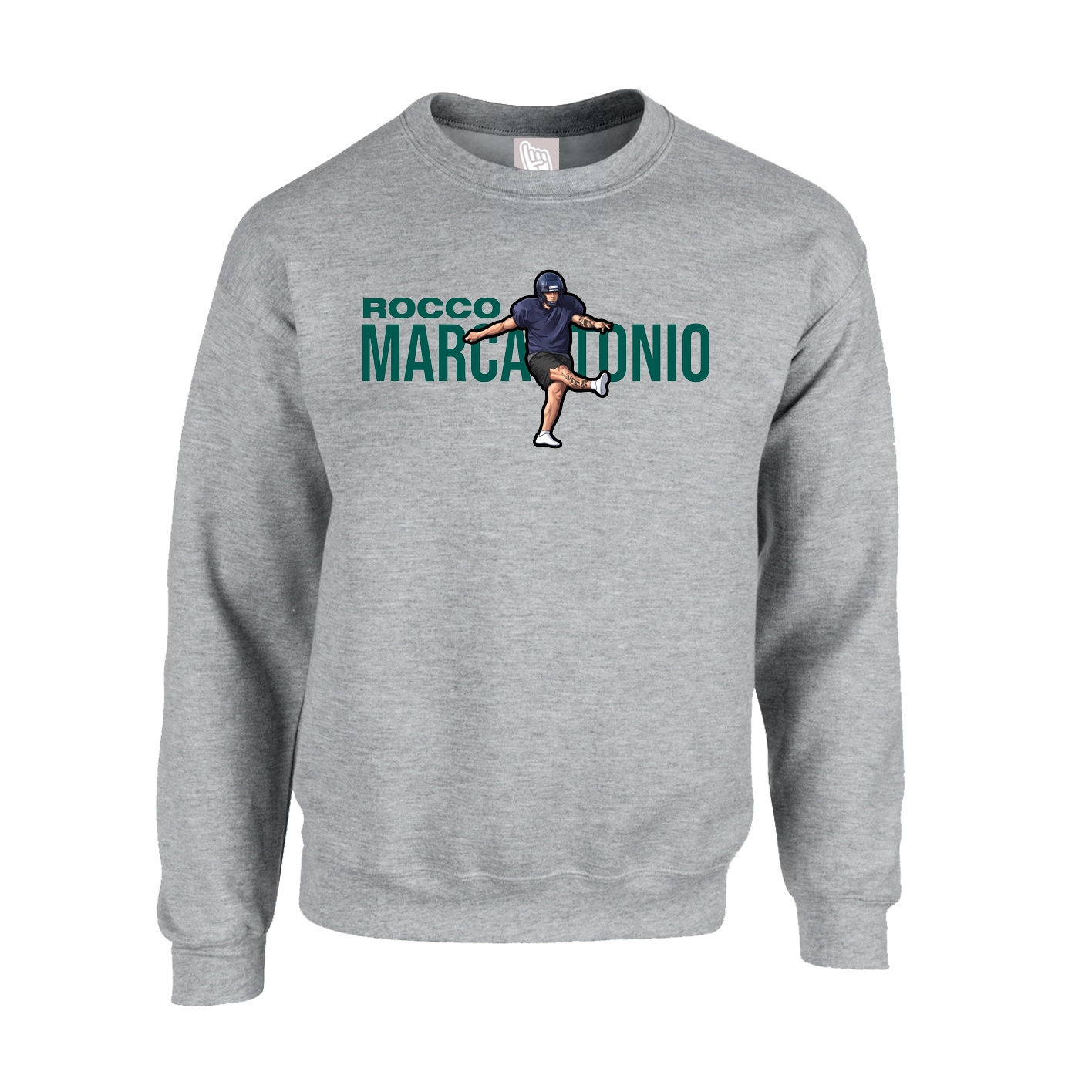 Fleece Crew — Player Name in Grey