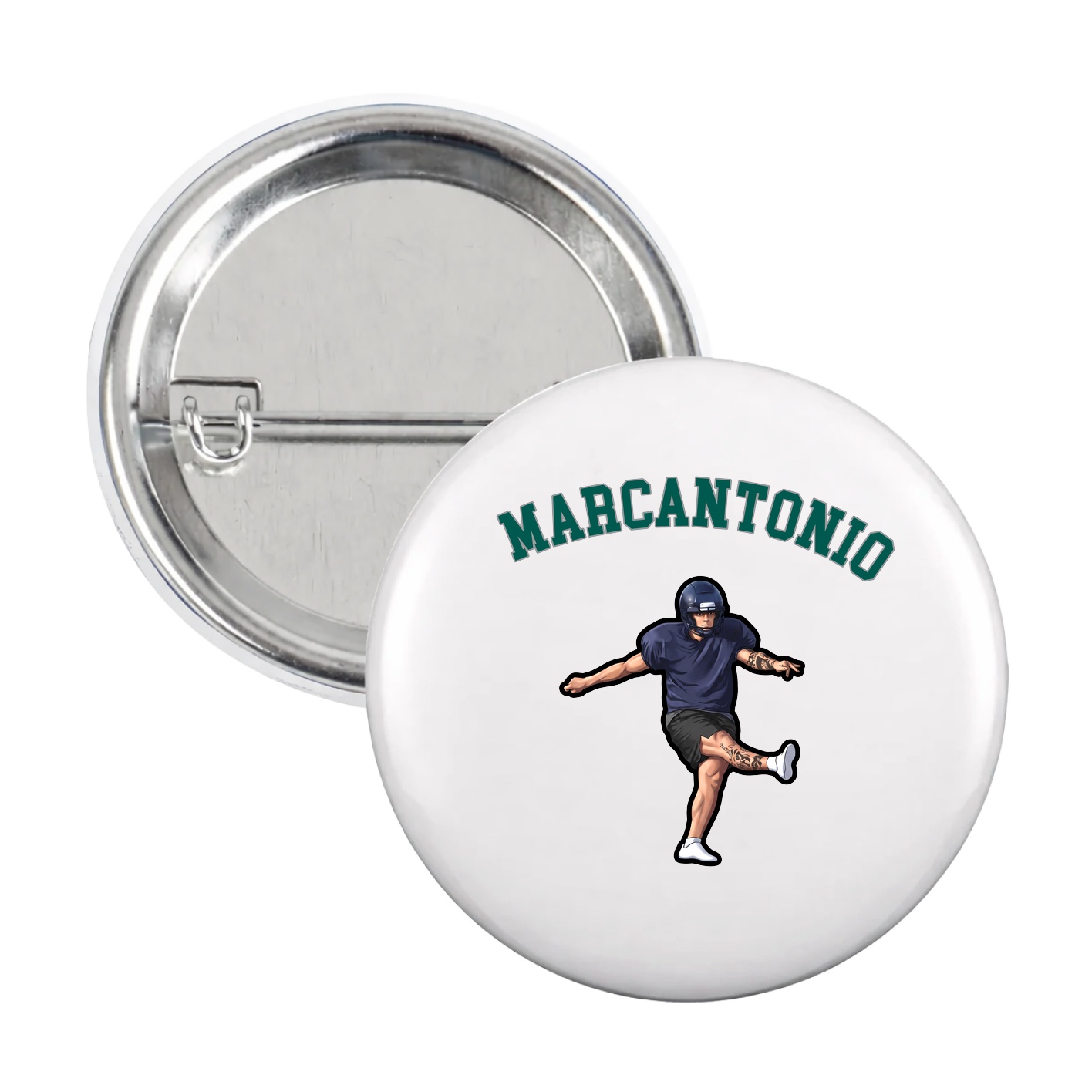 Game Day Button — Shirsey Arch in White