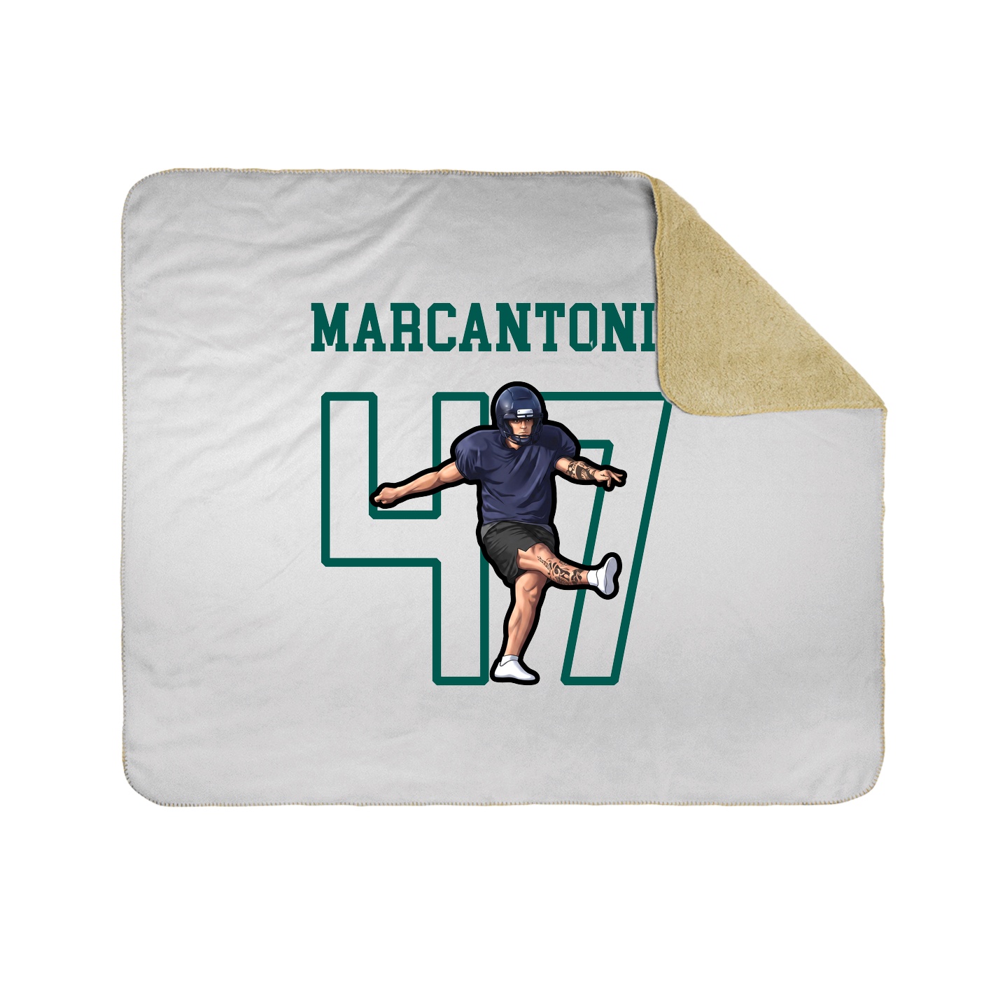 Throw Blanket — Shirsey in White