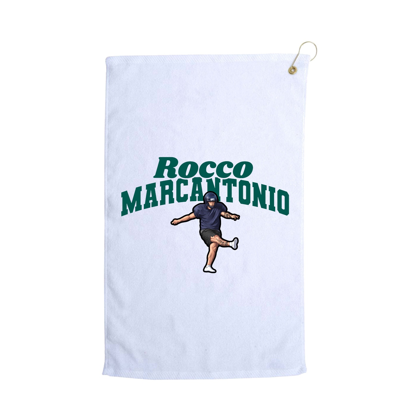 Golf Towel — Signature Arch in White