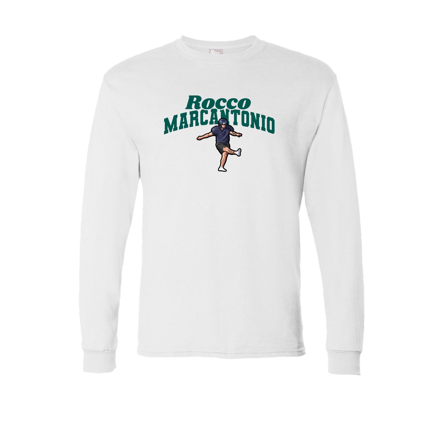 Long Sleeve Tee — Signature Arch in White
