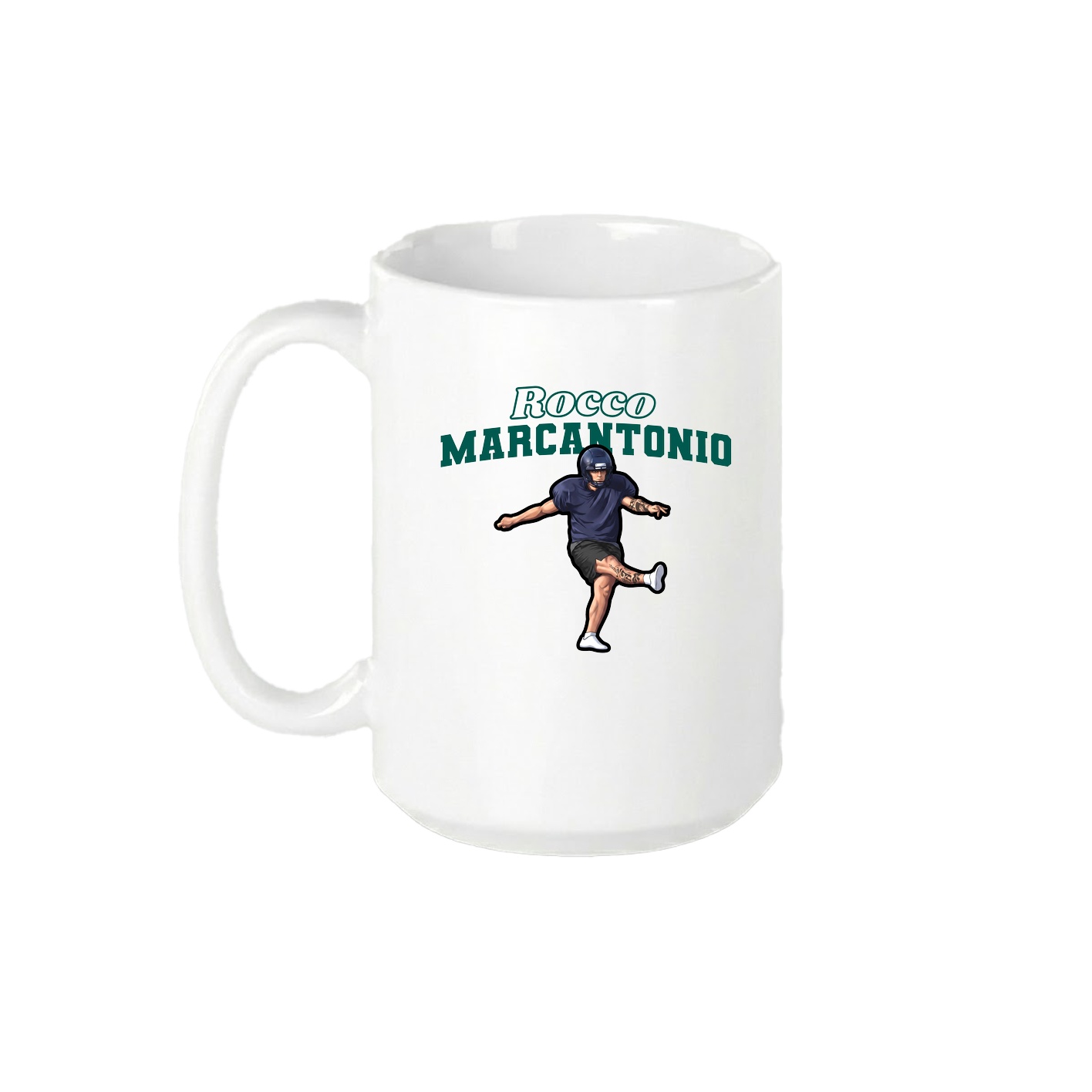 15oz Coffee Mug — Name Arch in White