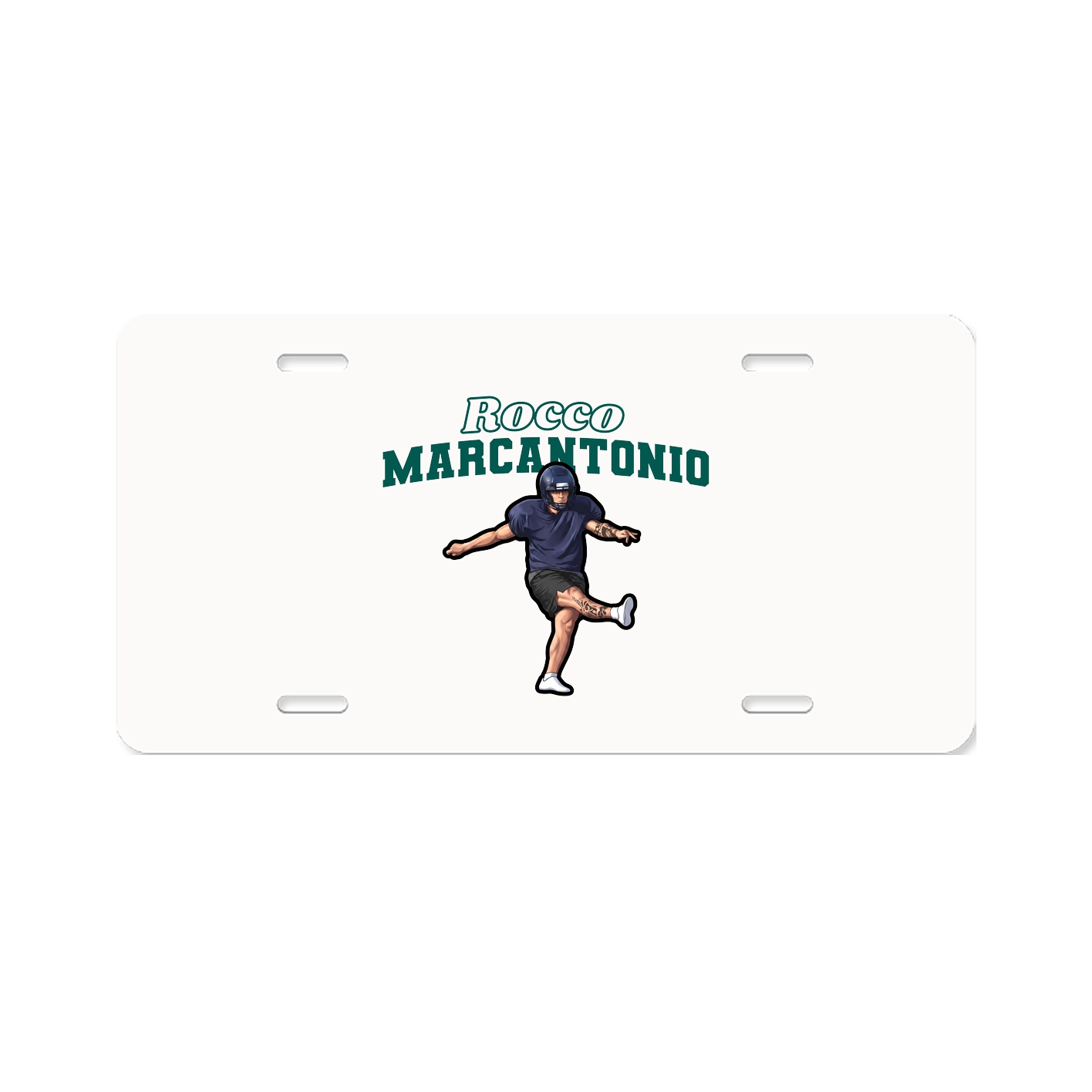 License Plate — Name Arch in Classic