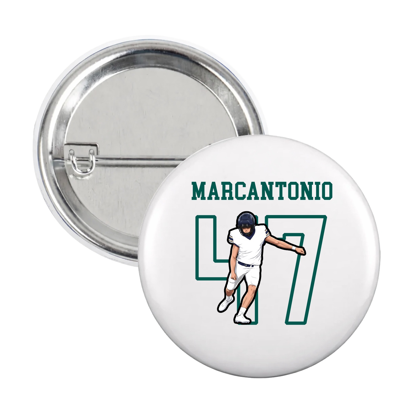 Game Day Button — Shirsey in White
