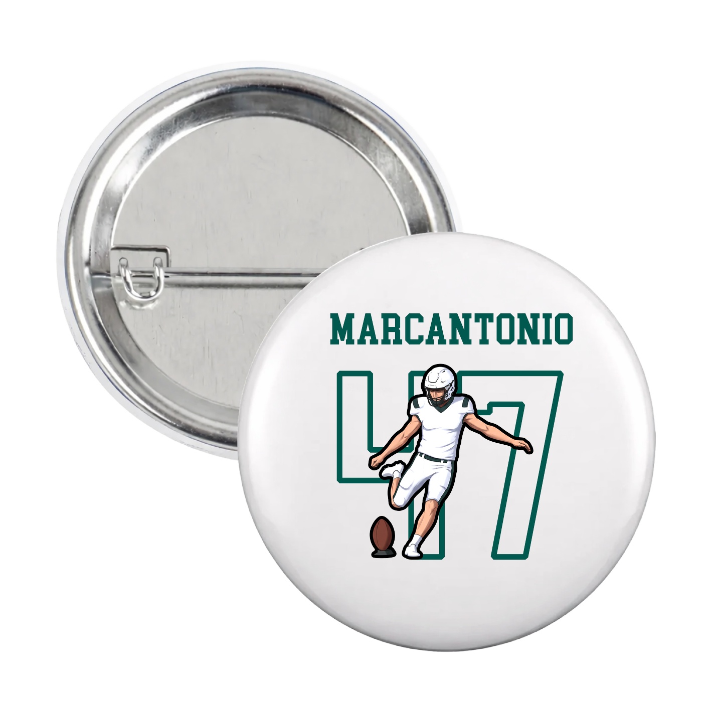 Game Day Button — Shirsey in White