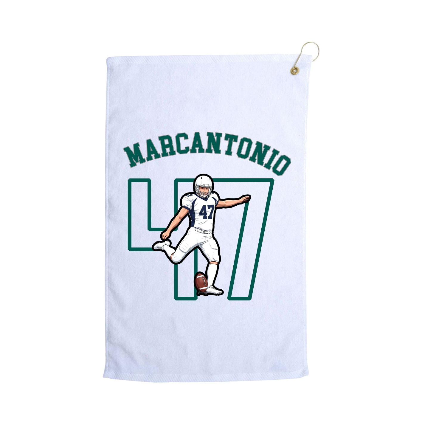 Golf Towel — Shirsey Arch in White