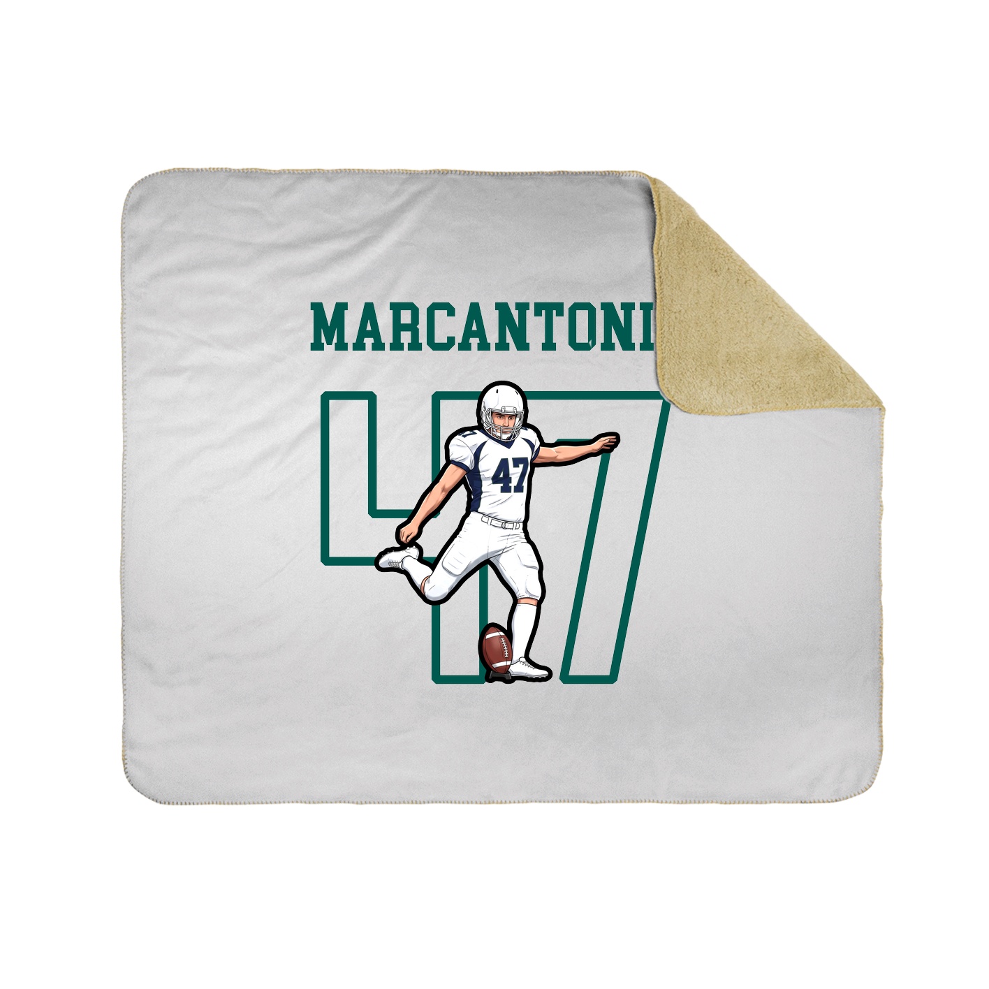 Throw Blanket — Shirsey in White