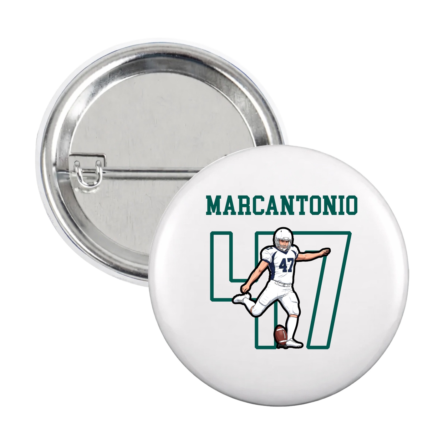 Game Day Button — Shirsey in White