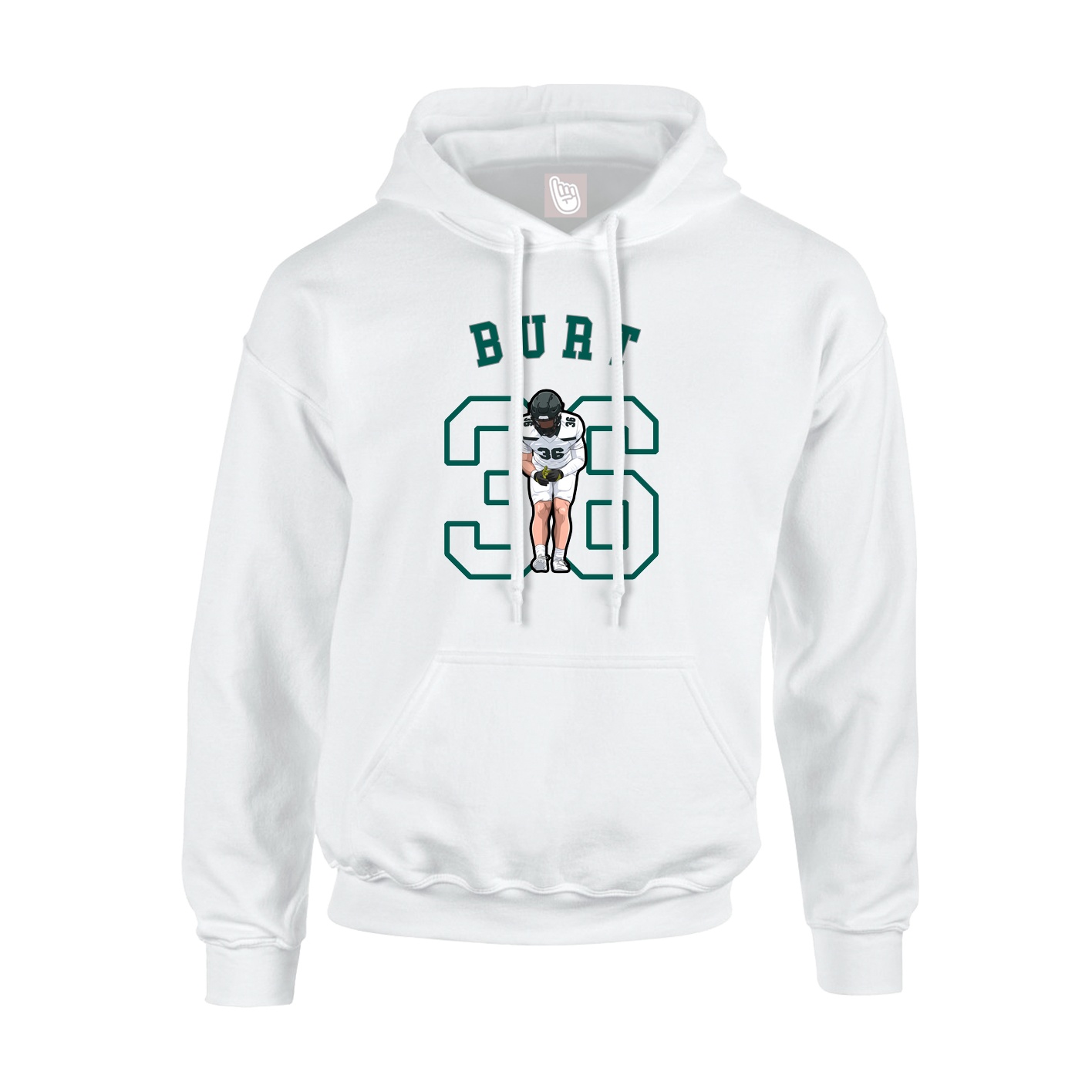 Youth Hoodie — Shirsey Arch in White