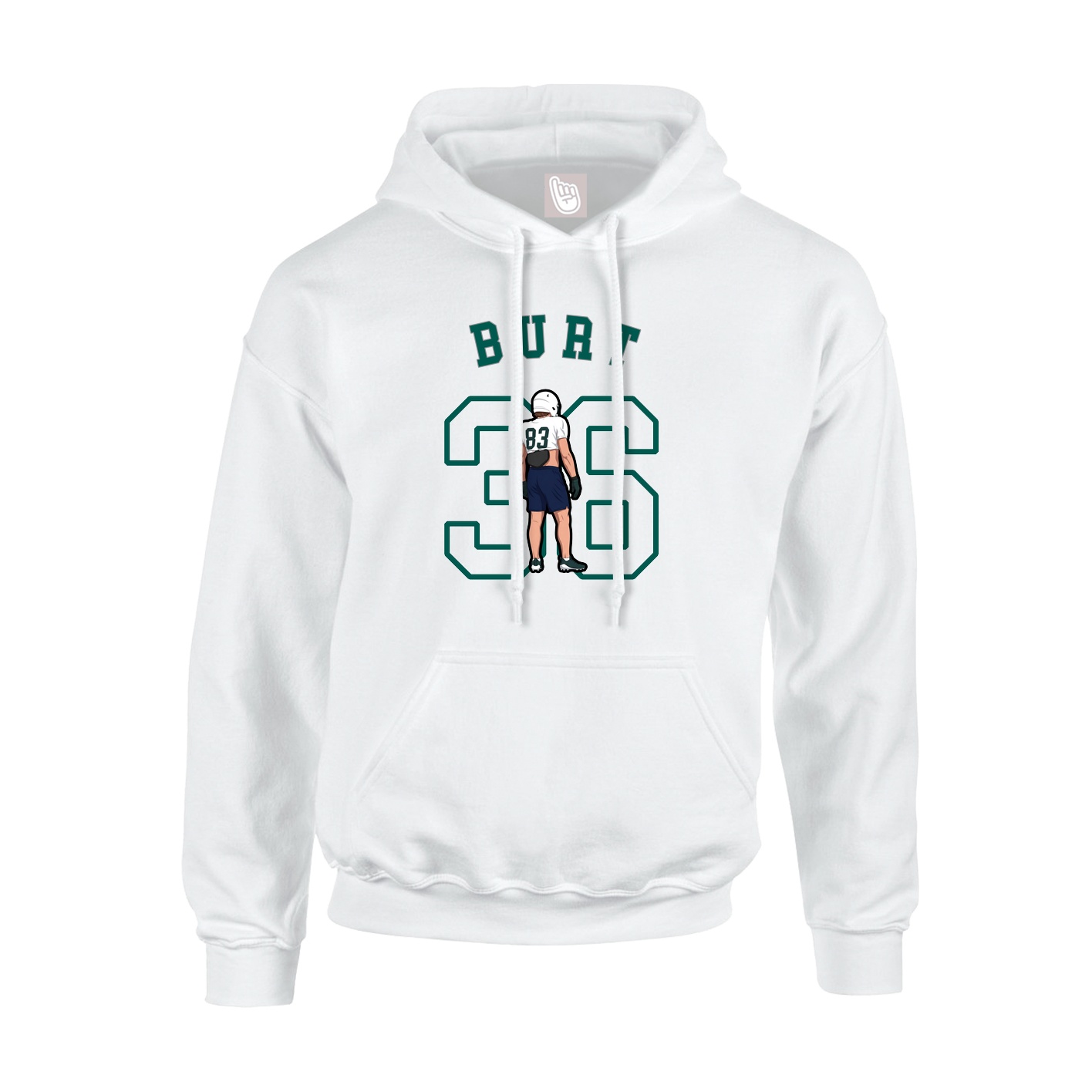 Hoodie — Shirsey Arch in White