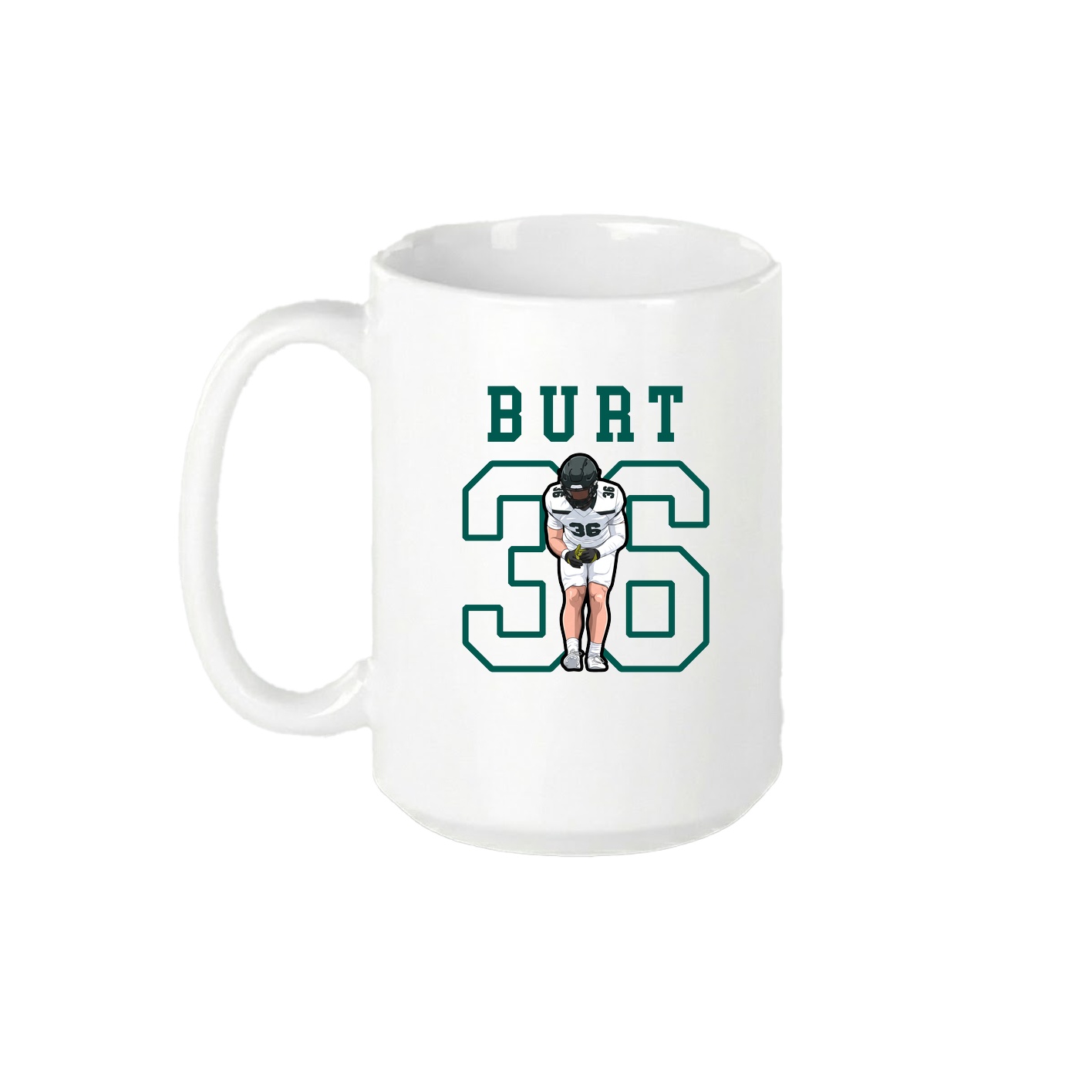 15oz Coffee Mug — Shirsey in White