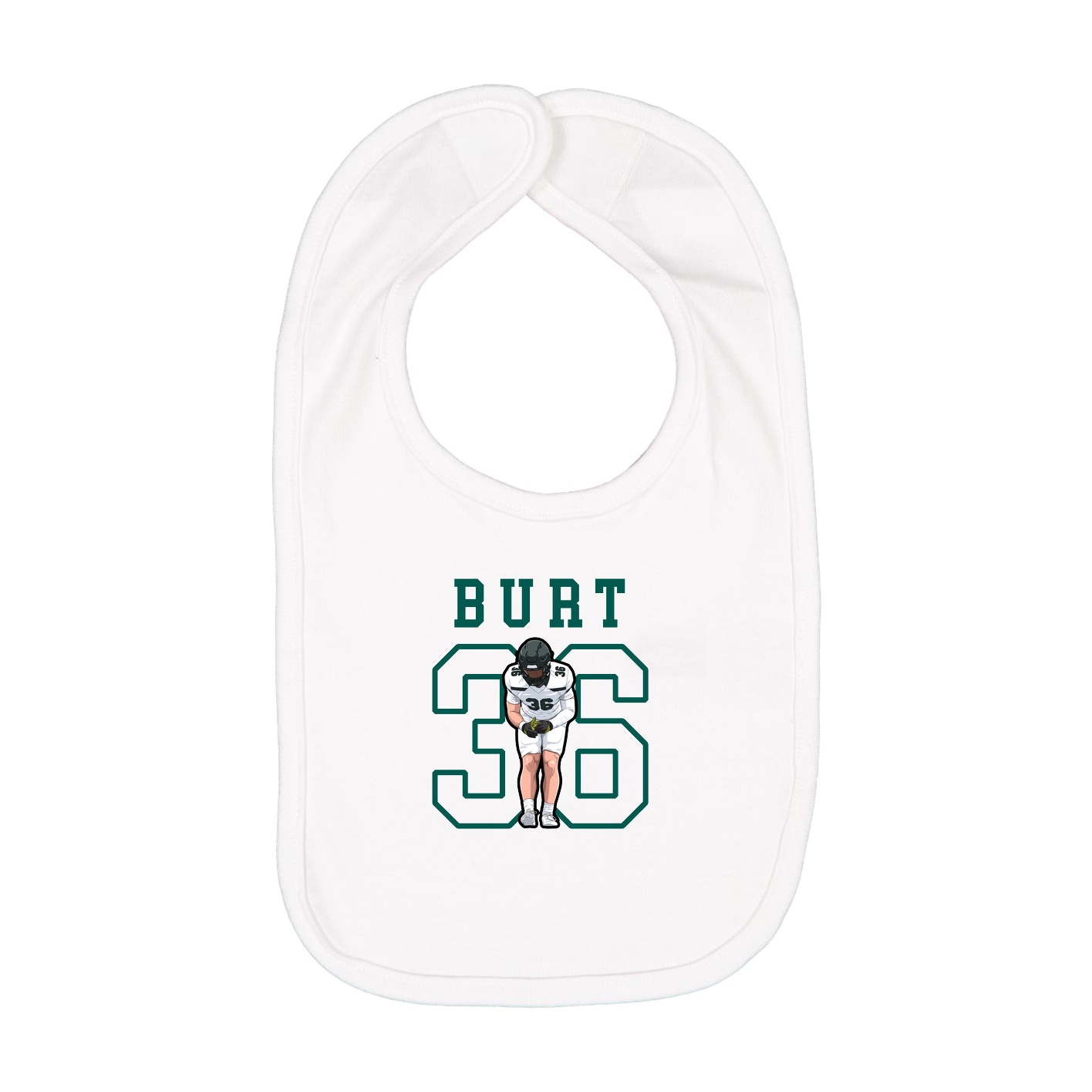 Infant Bib — Shirsey in White