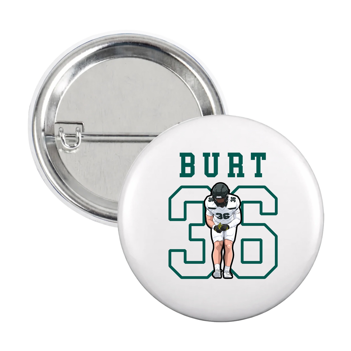 Game Day Button — Shirsey in White