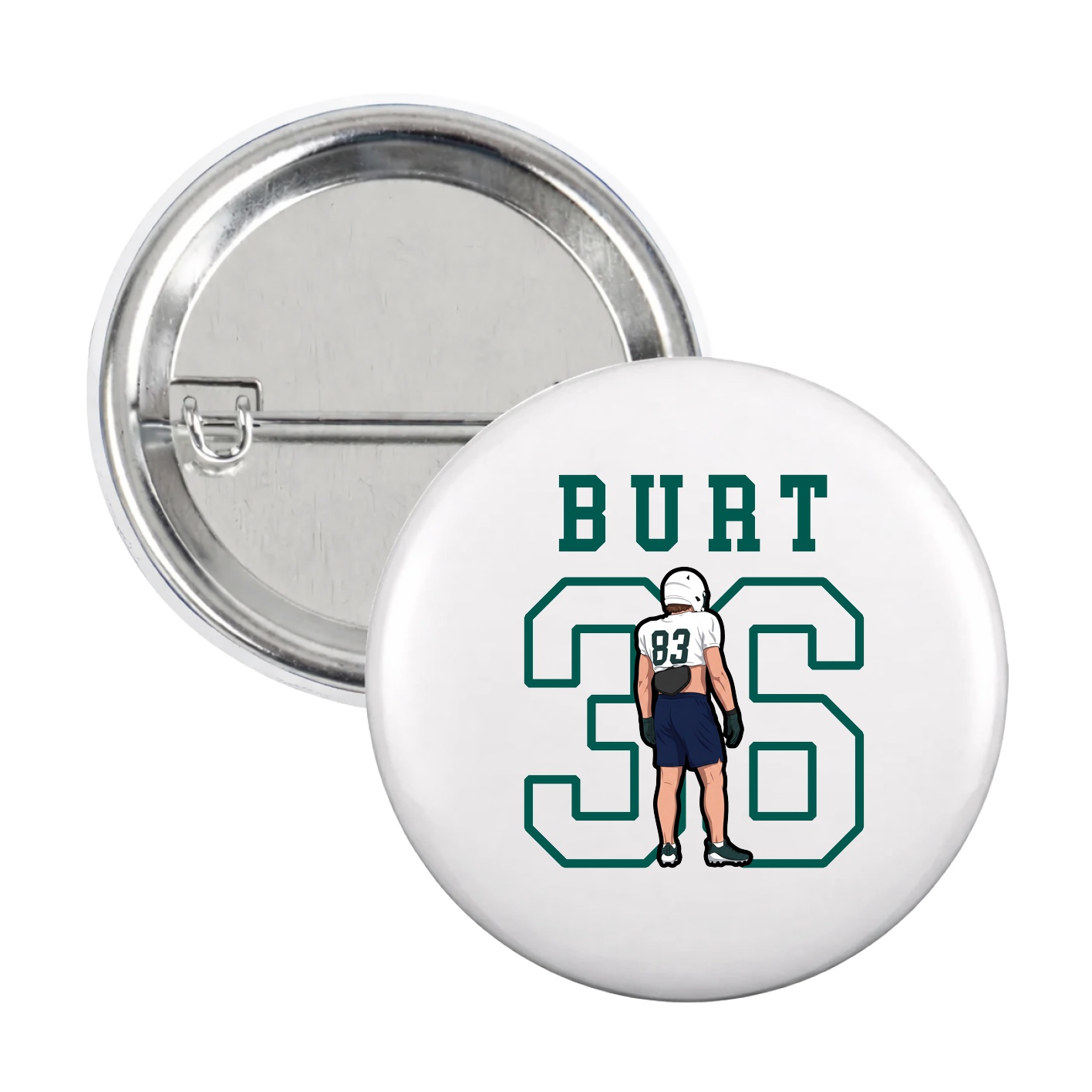Game Day Button — Shirsey in White