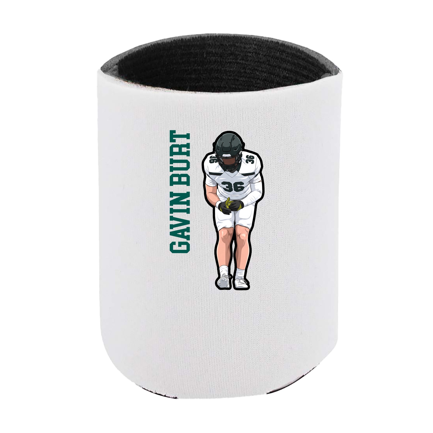 Can Holder — Name Vertical in White