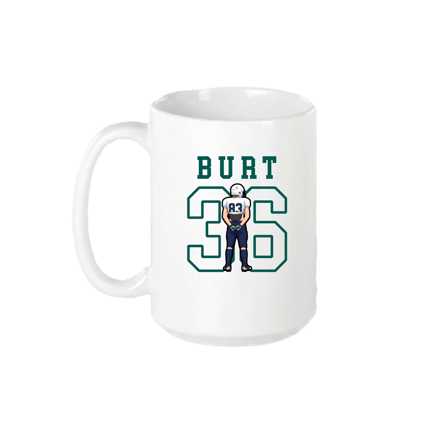 15oz Coffee Mug — Shirsey in White