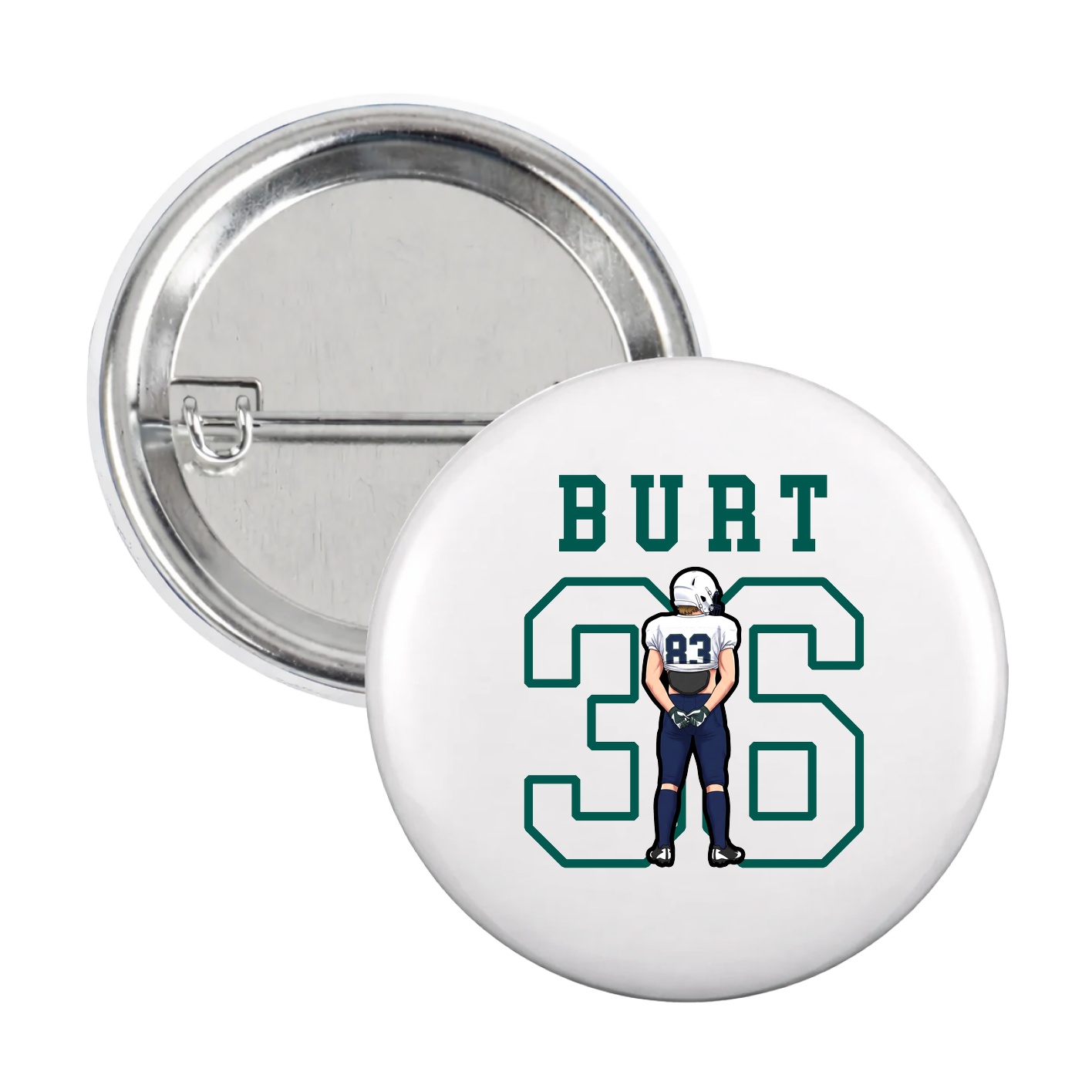 Game Day Button — Shirsey in White