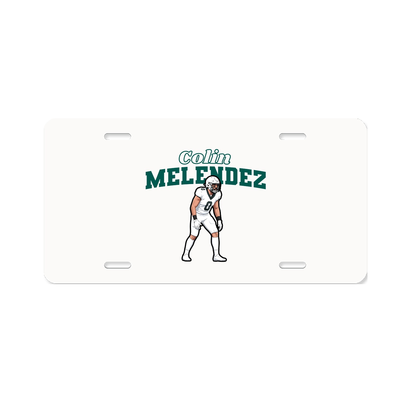 License Plate — Name Arch in Classic