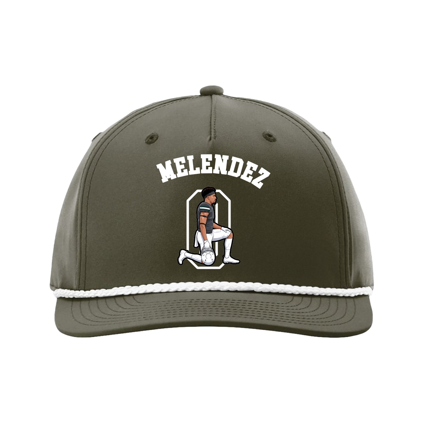 Five-Panel Classic Rope Cap — Shirsey Arch in Green