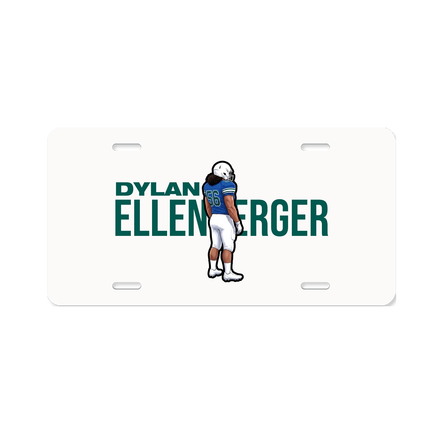 License Plate — Player Name in Classic