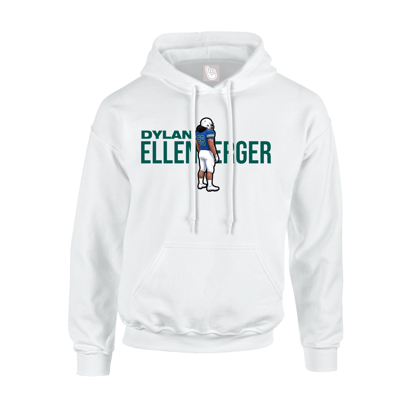 Hoodie — Player Name in White