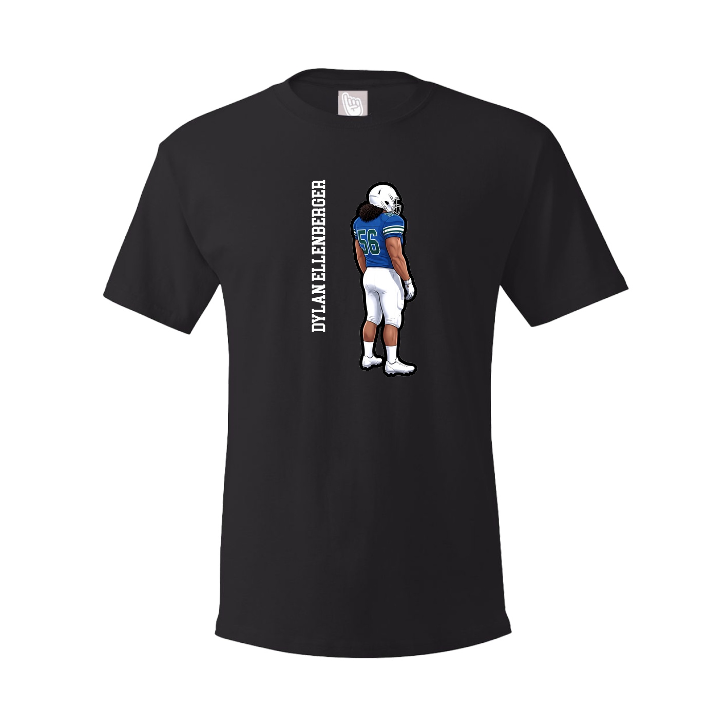 Tee — Name Vertical in Black