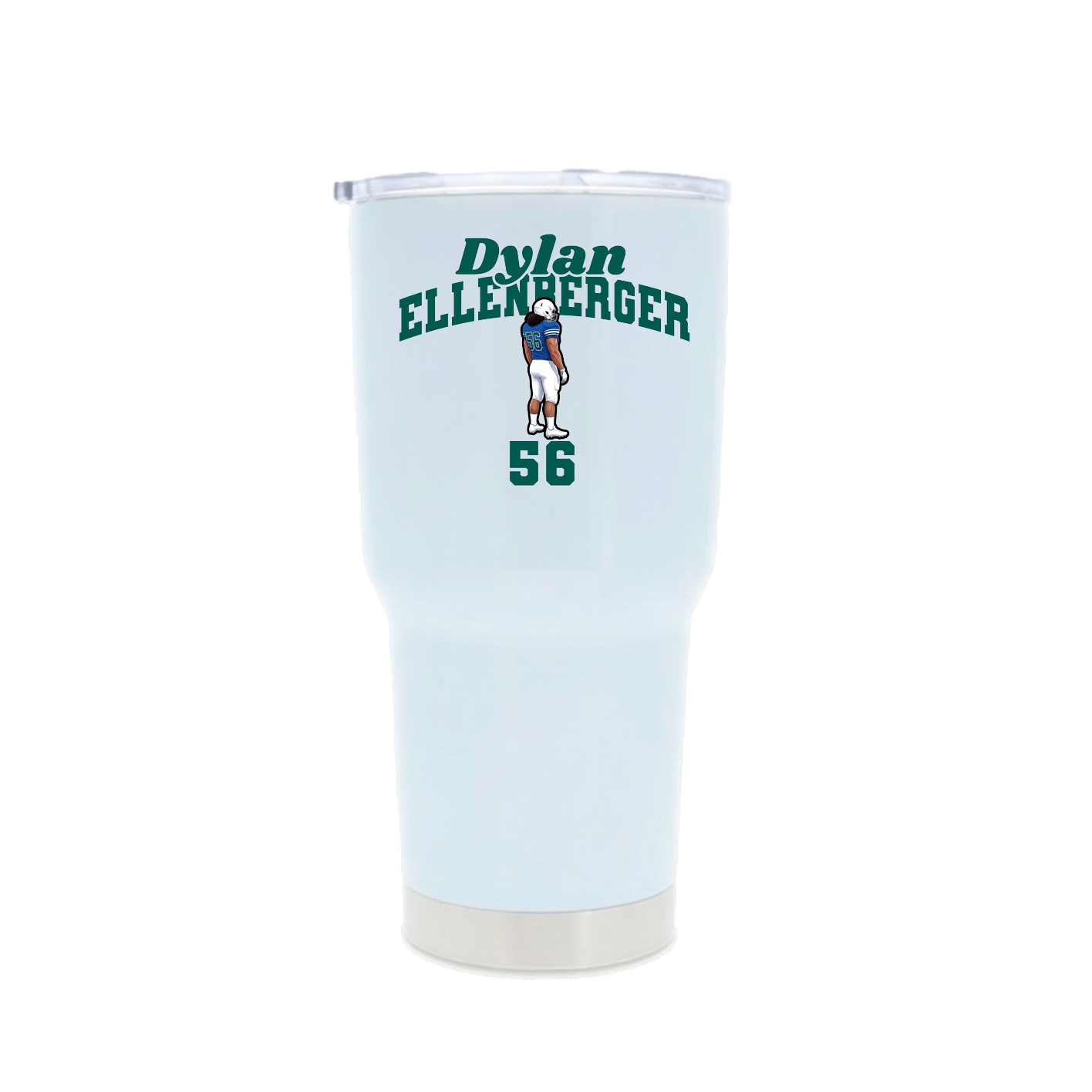 30oz Stainless Steel Tumbler — Signature Arch in White