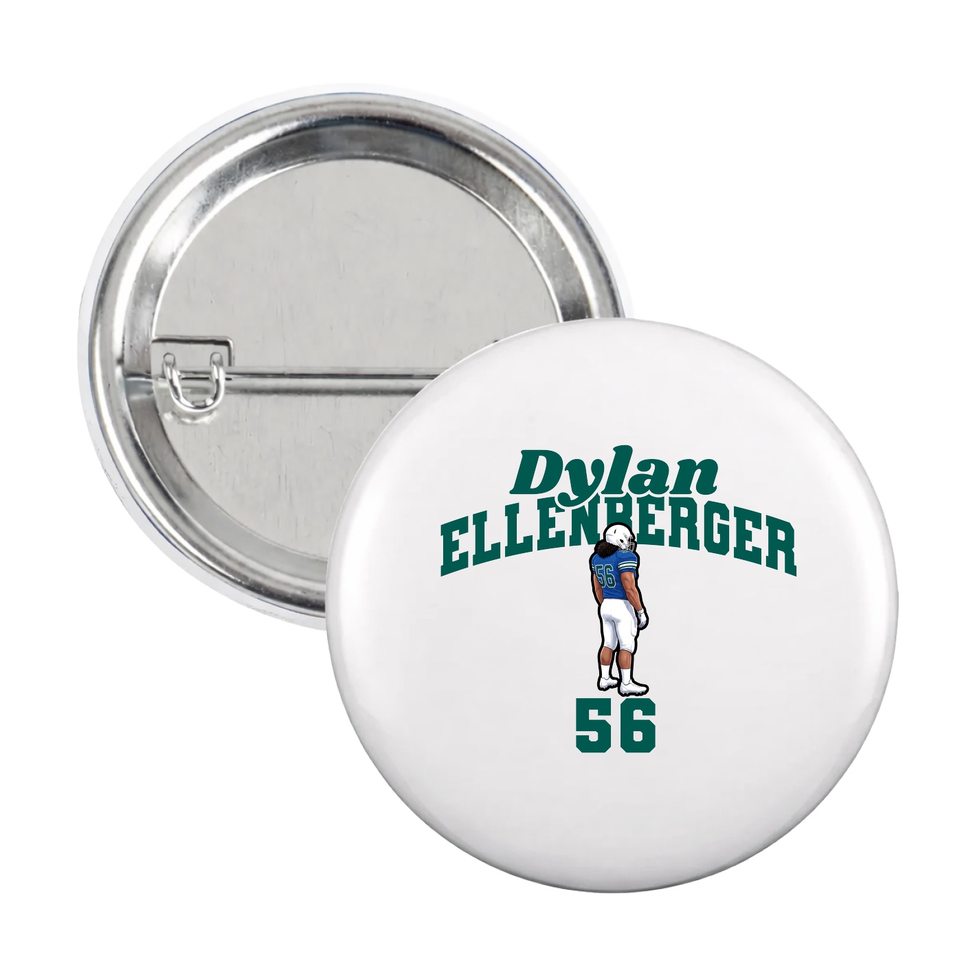 Game Day Button — Signature Arch in White