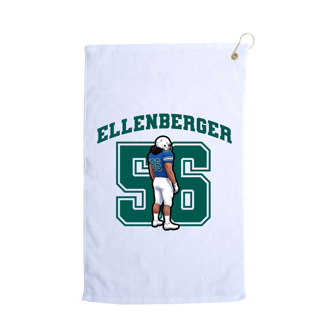 Golf Towel — Number in White