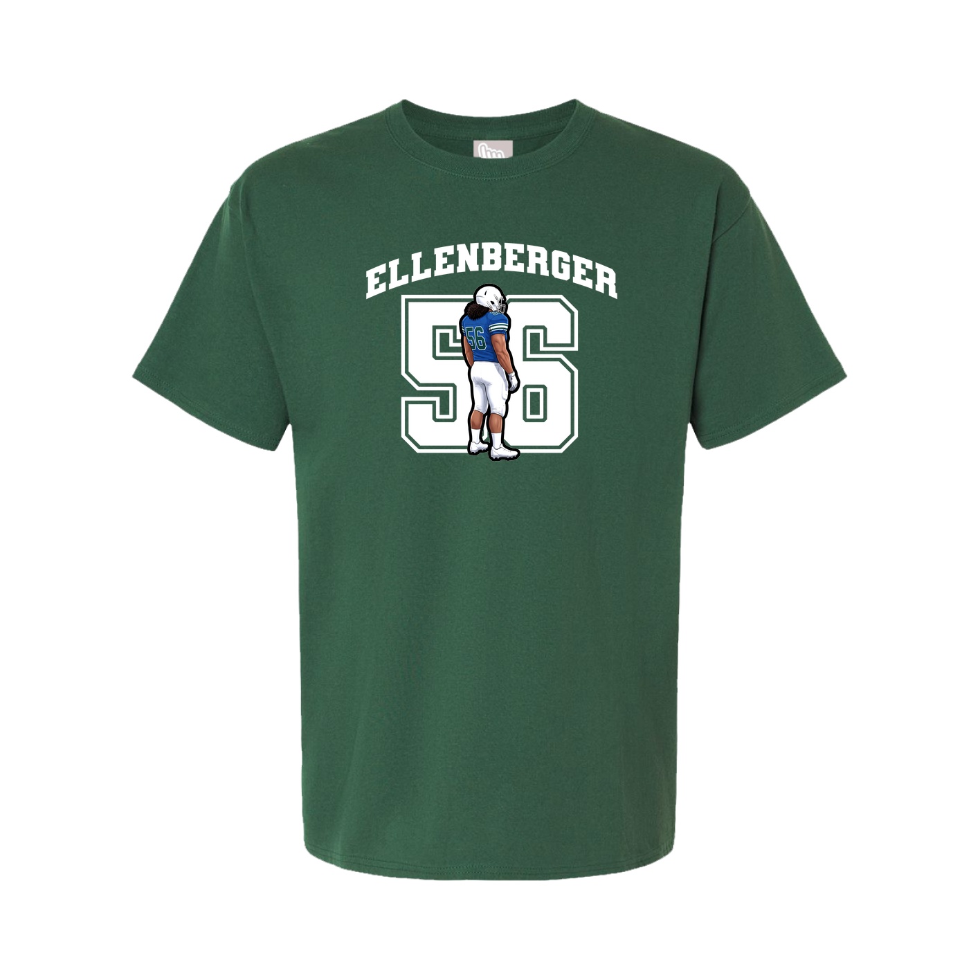 Youth Tee — Number in Green
