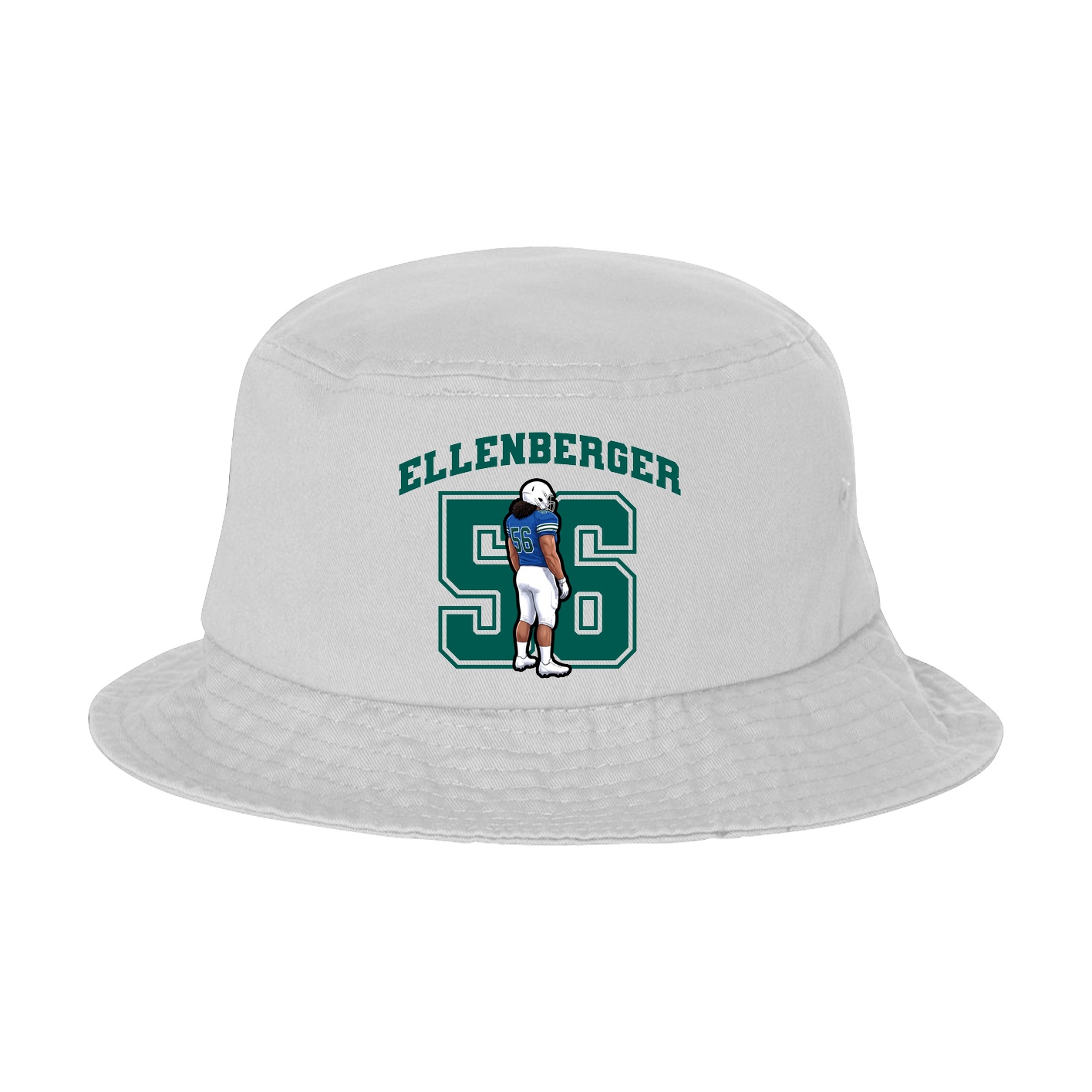 Bucket Cap — Number in White