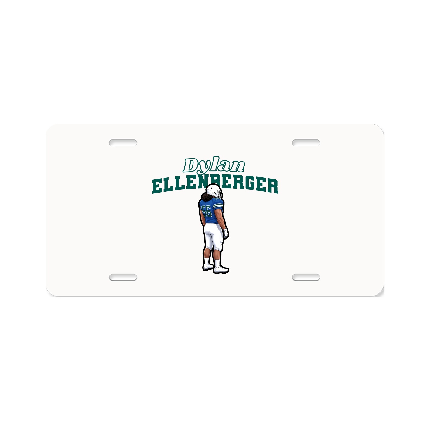 License Plate — Name Arch in Classic
