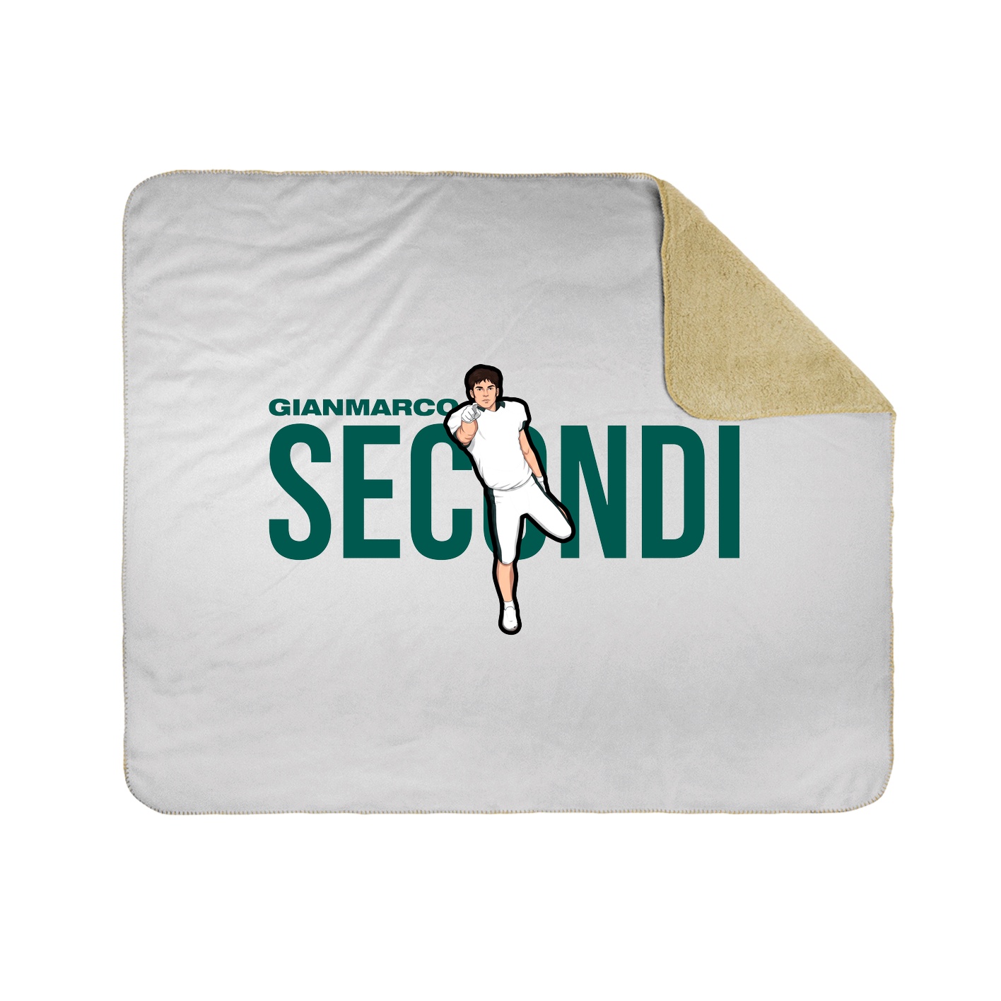 Throw Blanket — Player Name in White