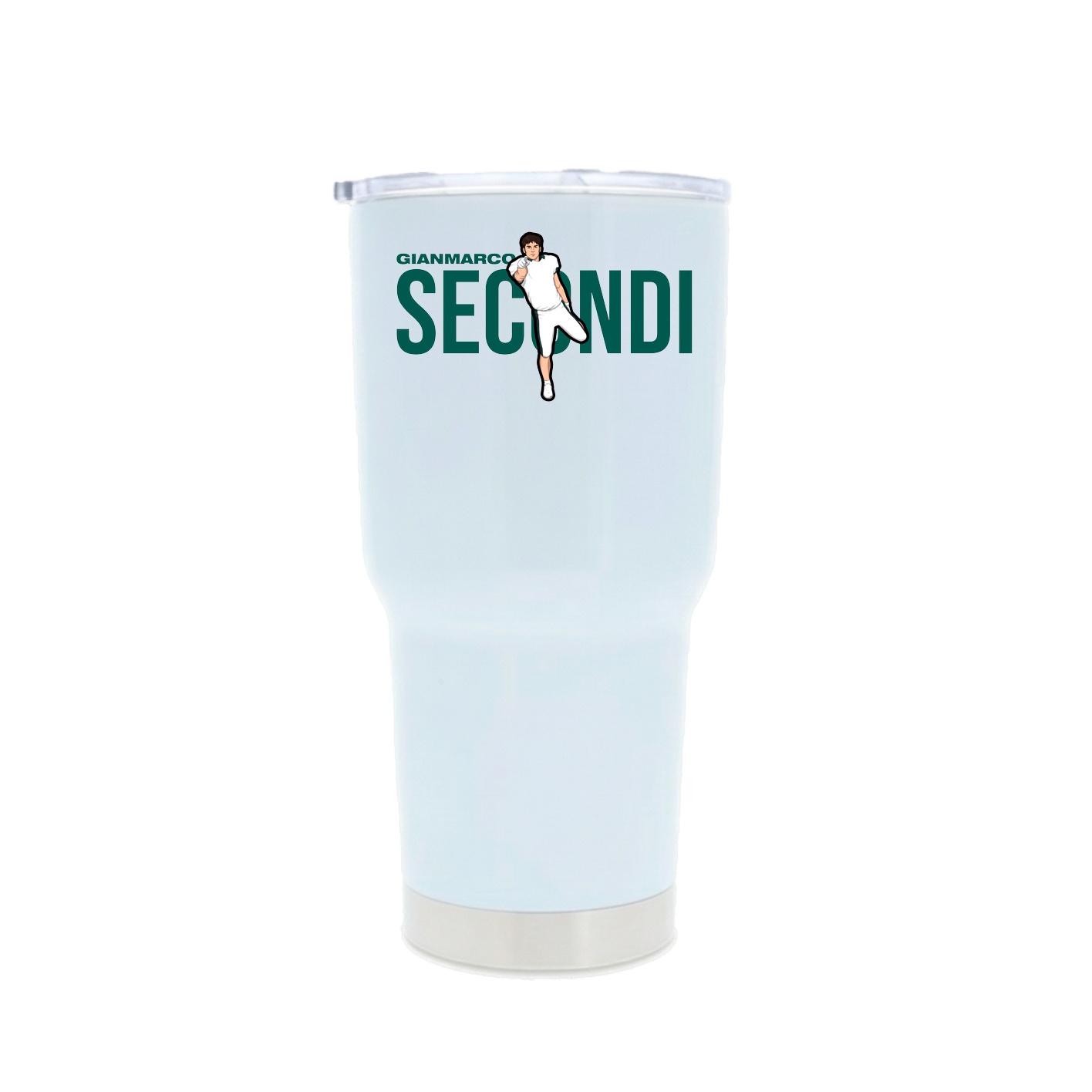 30oz Stainless Steel Tumbler — Player Name in White