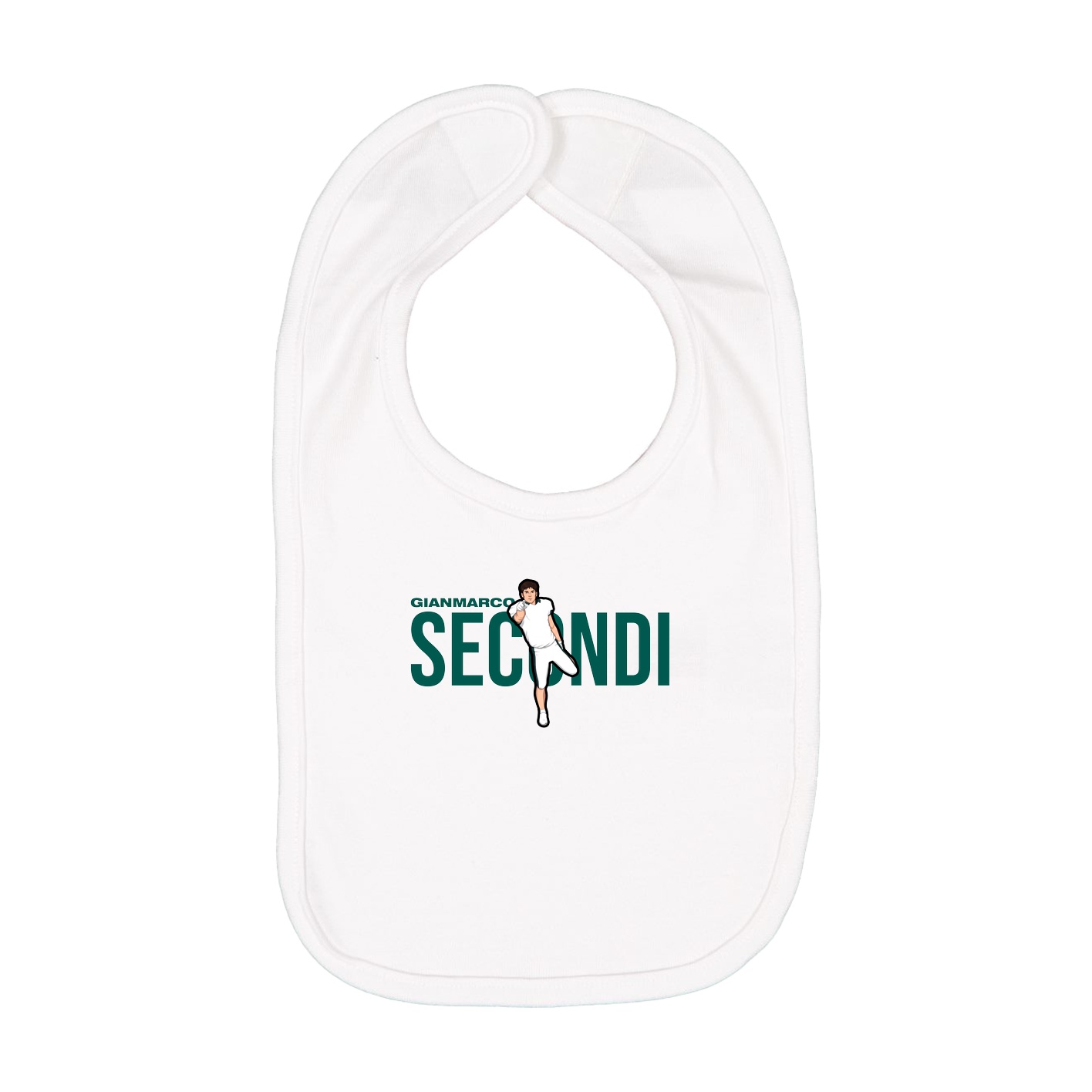 Infant Bib — Player Name in White