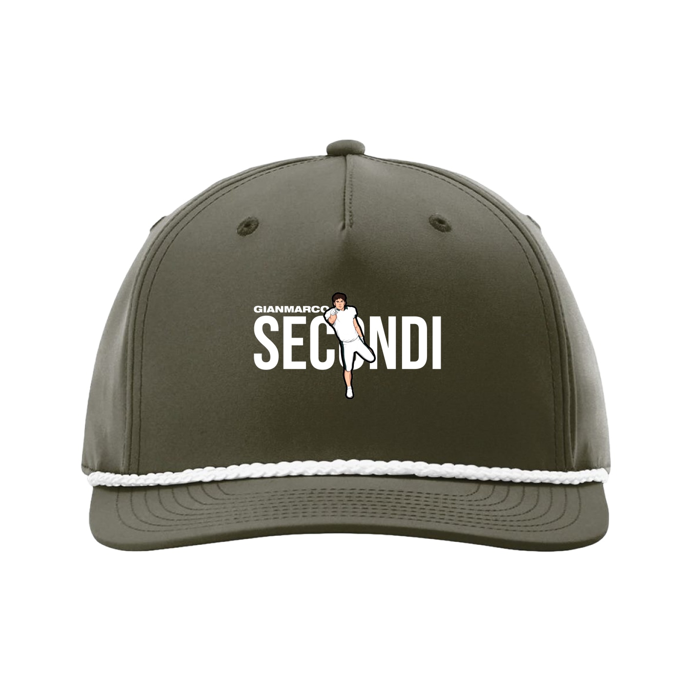 Five-Panel Classic Rope Cap — Player Name in Green